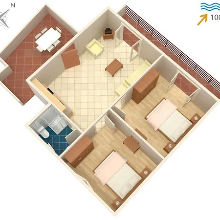 Apartament By The Sea Arbanija, Ciovo - 4320